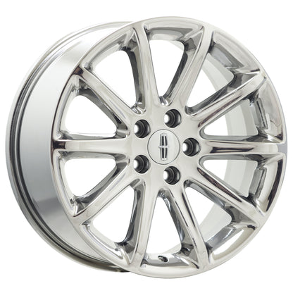 18" Lincoln MKX Ford Edge Bright Chrome wheels rims Factory OEM set 3852