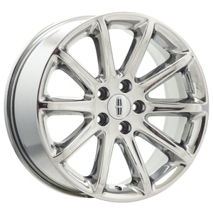 18" Lincoln MKX Ford Edge Bright Chrome wheels rims Factory OEM set 3852