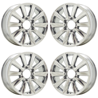 20" Lexus LX570 Bright Chrome wheels rims Factory OEM set 74212