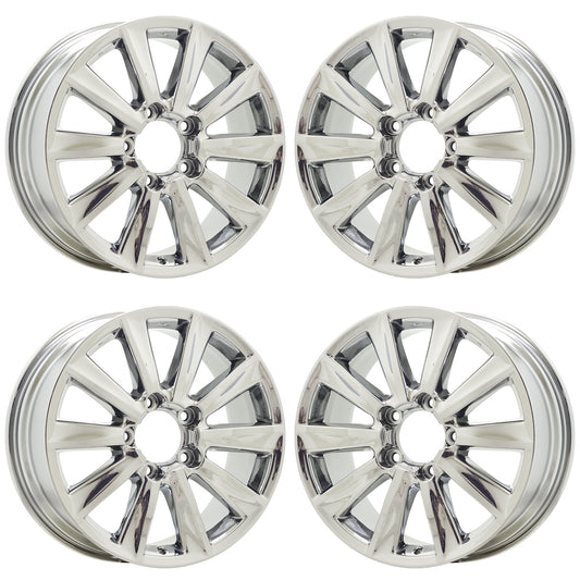 20" Lexus LX570 Bright Chrome wheels rims Factory OEM set 74212