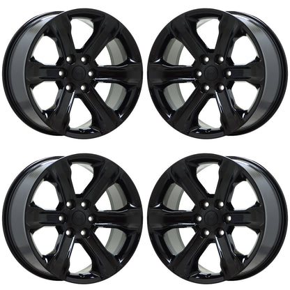 20" Jeep Wagoneer Gloss Black wheels rims Factory OEM set 9278 EXCHANGE
