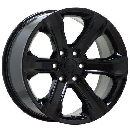20" Jeep Wagoneer Gloss Black wheels rims Factory OEM set 9278 EXCHANGE