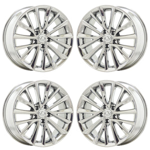 18" Lexus NX250 NX350 Bright Chrome wheels rims Factory OEM set 74409 EXCHANGE