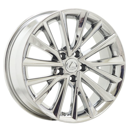 18" Lexus NX250 NX350 Bright Chrome wheels rims Factory OEM set 74409 EXCHANGE