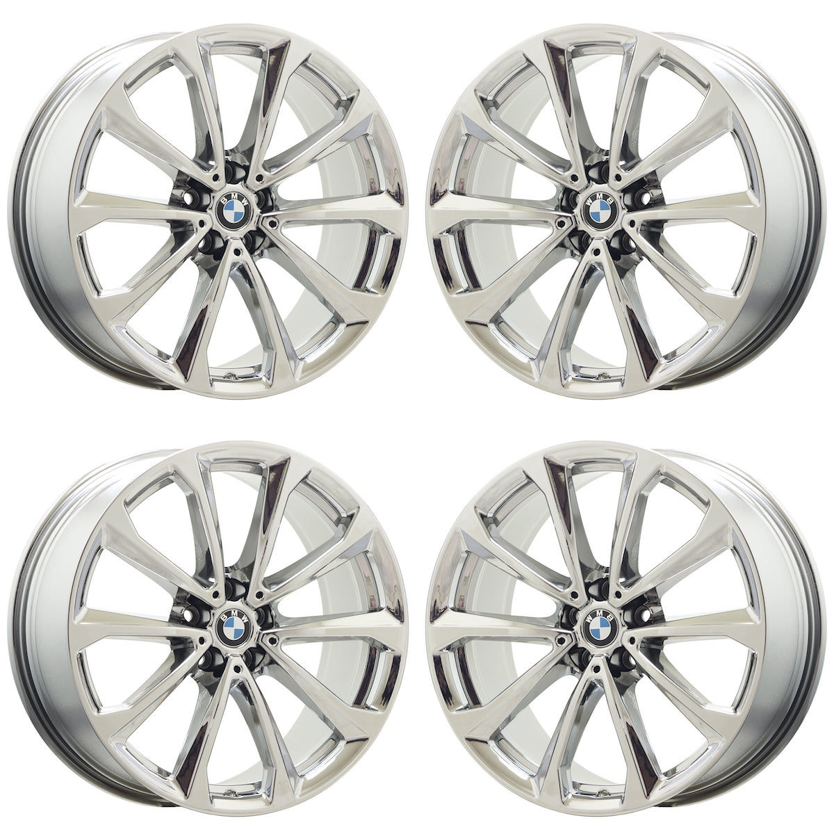 20" BMW X7 Chrome wheels rims Factory OEM set 86530 EXCHANGE