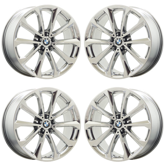 20" BMW X7 Chrome wheels rims Factory OEM set 86530 EXCHANGE
