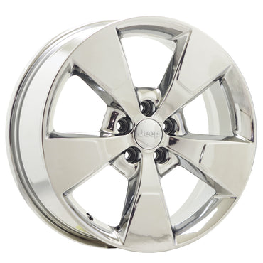 18" Jeep Cherokee Bright Chrome wheels rims Factory OEM set 9155