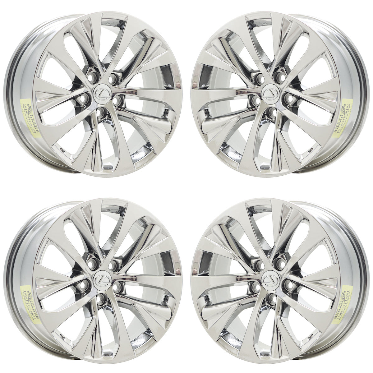 18" Lexus RX350 RX450 Bright Chrome wheels rims Factory OEM set 74392 EXCHANGE