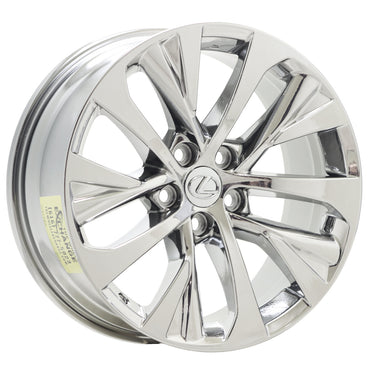 18" Lexus RX350 RX450 Bright Chrome wheels rims Factory OEM set 74392
