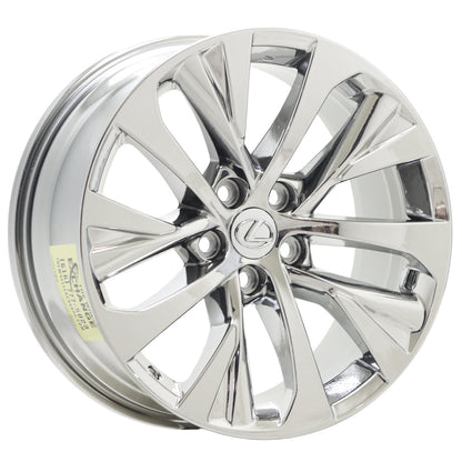 18" Lexus RX350 RX450 Bright Chrome wheels rims Factory OEM set 74392
