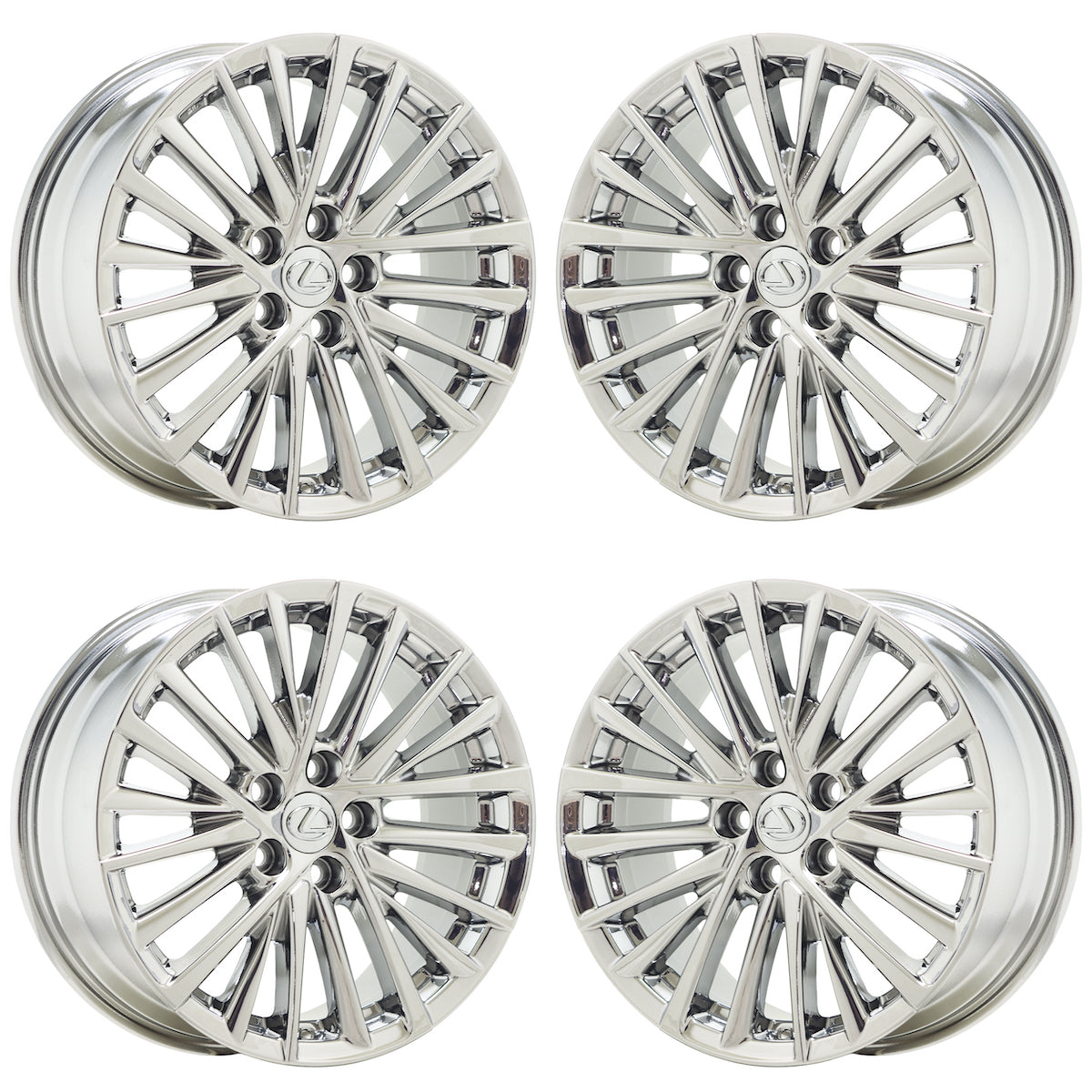 18" Lexus ES250 ES300h ES350 Chrome wheels rims Factory OEM set 74405 EXCHANGE