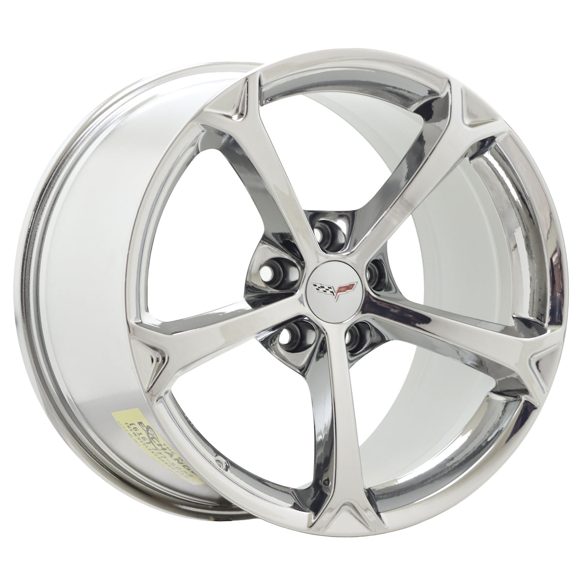 18x9.5" / 19x12" Corvette GS C6 Bright Chrome wheels rims OEM 5460 5456 EXCHANGE