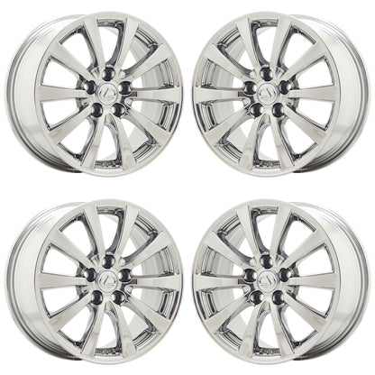 17" Lexus IS250 IS350 Bright Chrome wheels rims Factory OEM set 74188 EXCHANGE