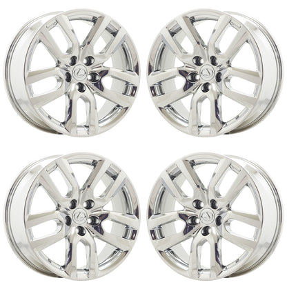 18" Lexus NX200t NX turbo NX300h Bright Chrome wheels rims OEM set 74328