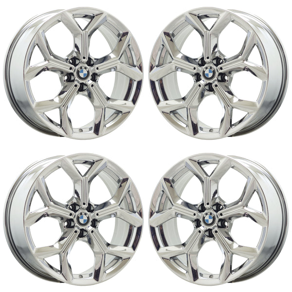 BMW Premium Factory OEM Wheels Rims Stock Replacement Chrome Black ...