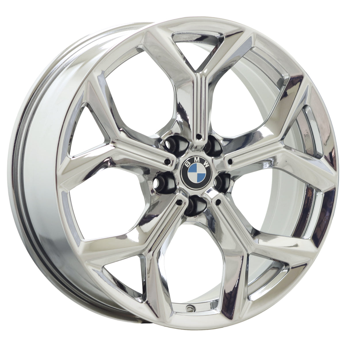 19" BMW X3 X4 Bright Chrome wheels rims Factory OEM set 86529 EXCHANGE