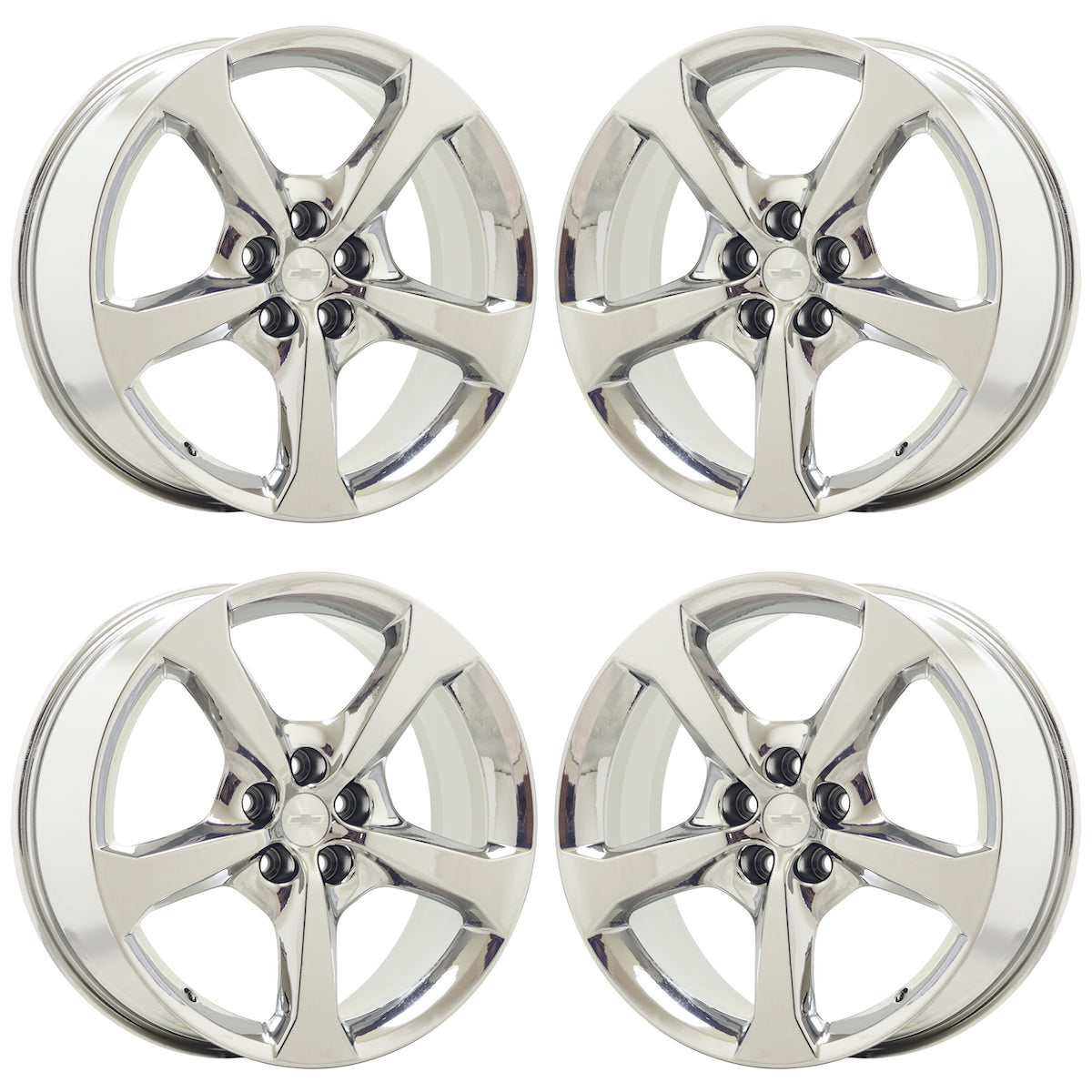 20" Chevrolet Camaro Bright Chrome wheels rims Factory set 5578 5583