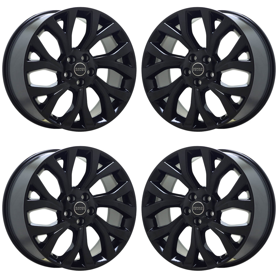 Range Rover Rims Stock Range Rover Land Rover Factory OEM Wheels Rims Stock Replacement Black ...