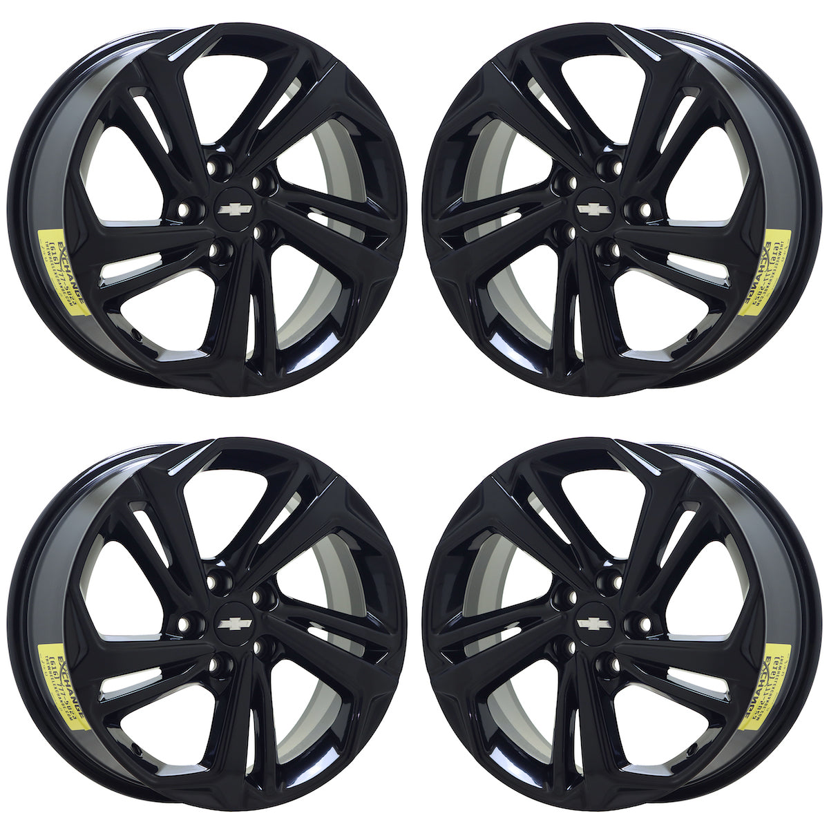 18" Chevrolet Trailblazer Gloss Black wheels rims Factory OEM set 14040 EXCHANGE