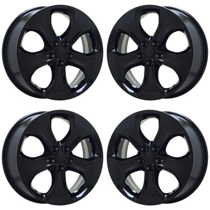 18" Jeep Compass Gloss Black wheels rims Factory OEM set 9190