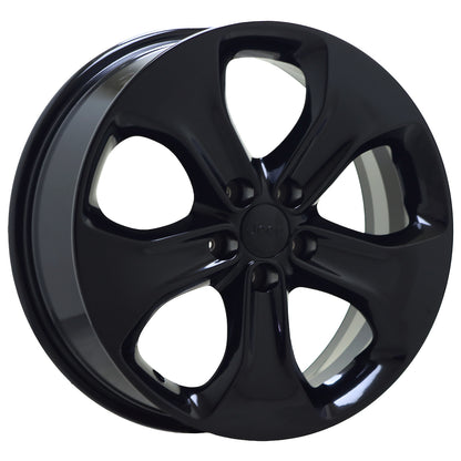 18" Jeep Compass Gloss Black wheels rims Factory OEM set 9190 EXCHANGE