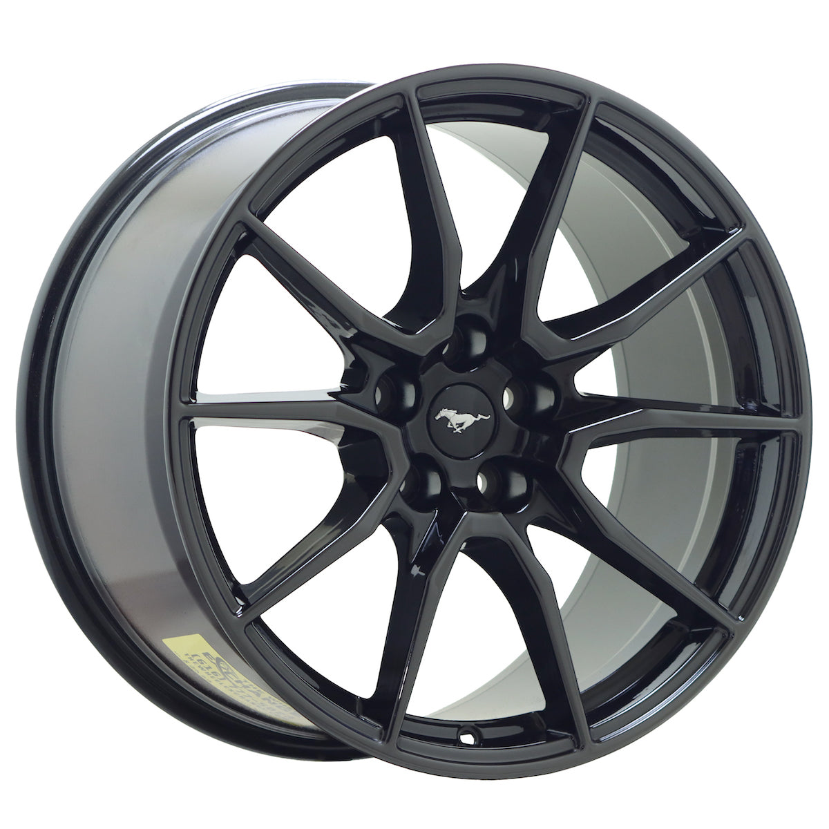 19" Ford Mustang Shelby GT350 Black Chrome wheels rims OEM set 10223 10224