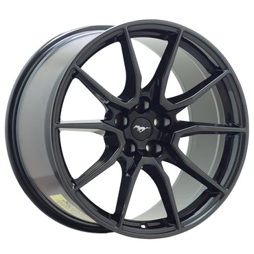 19" Ford Mustang Shelby GT350 Black Chrome wheels rims OEM set 10223 10224