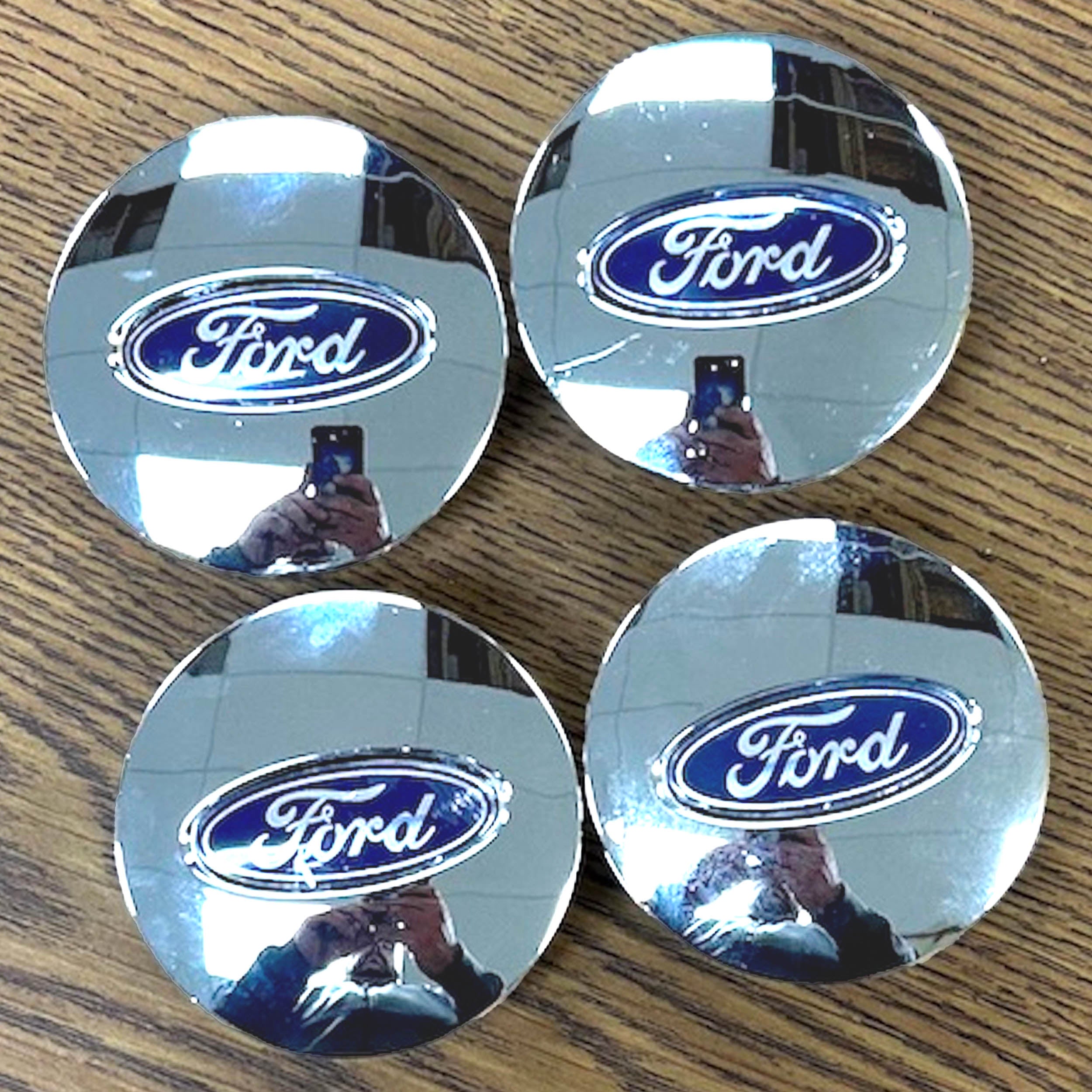 2 9/16" Ford Edge, Escape, Explorer Fusion Chrome Center Cap 5L241A096AA set