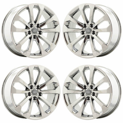 18" Audi Q5 Bright Chrome wheels rims Factory OEM set 58917 EXCHANGE