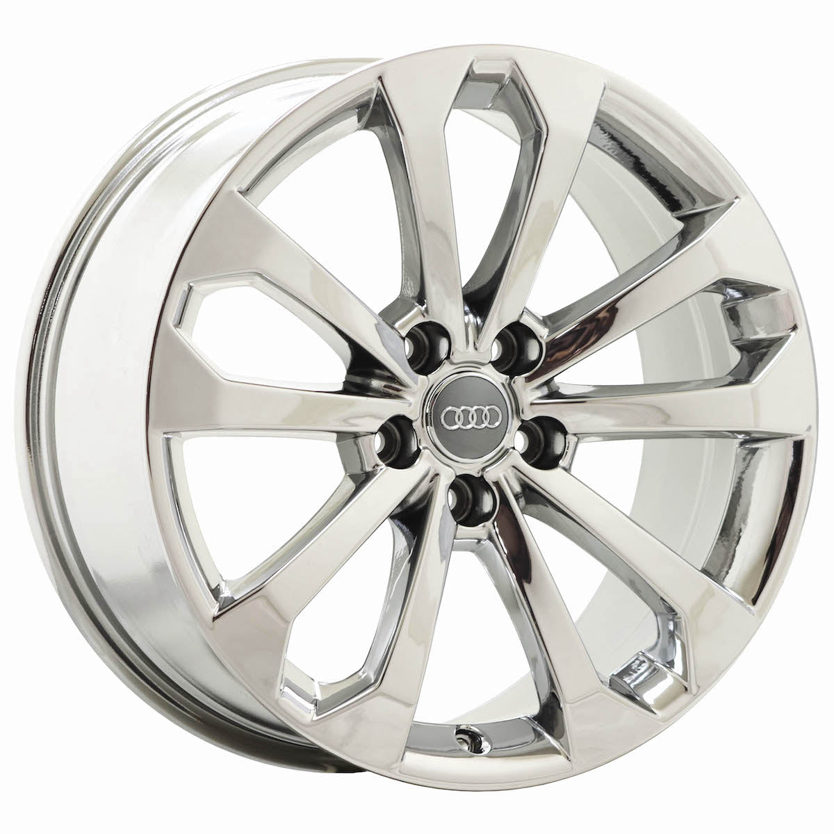 18" Audi Q5 Bright Chrome wheels rims Factory OEM set 58917 EXCHANGE