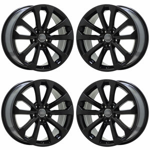 18" Audi Q5 Gloss Black wheels rims Factory OEM set 58917 EXCHANGE