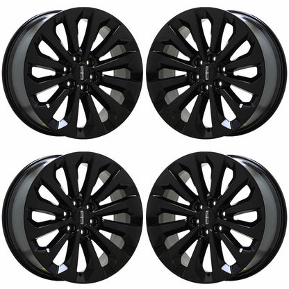 22" Lincoln Navigator Gloss Black wheels rims Factory OEM 10498 EXCHANGE