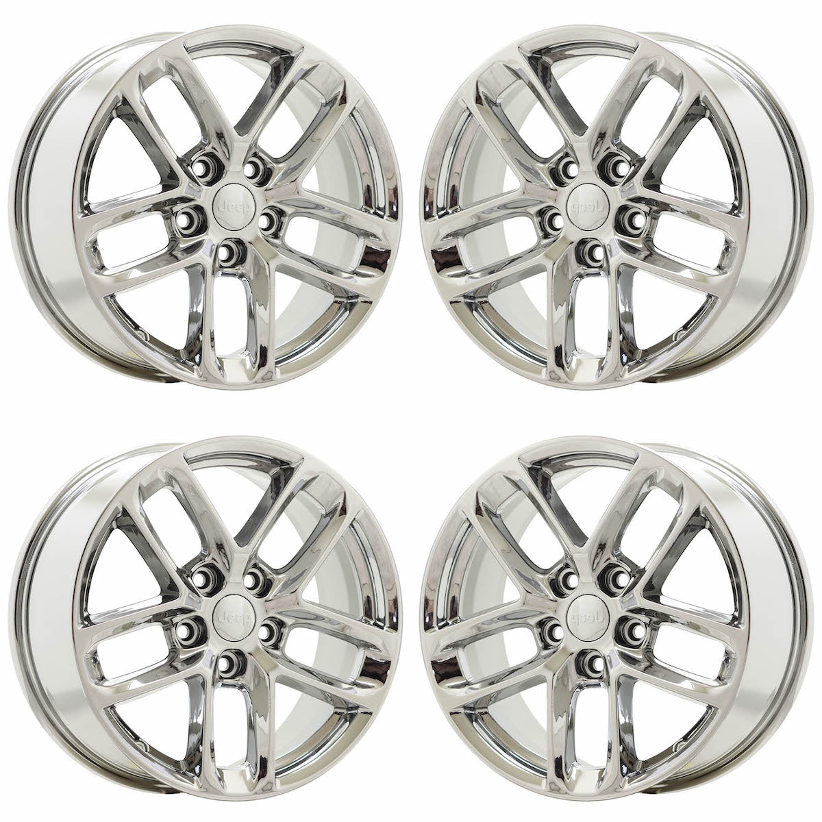 18" Jeep Grand Cherokee Chrome wheels rims Factory 2021-2025 set 9286
