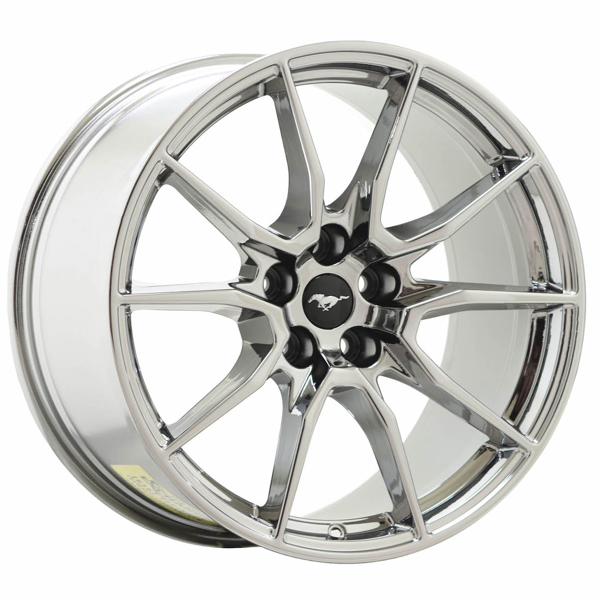19" Ford Mustang Shelby GT350 Bright Chrome wheels rims OEM set 10223 10224