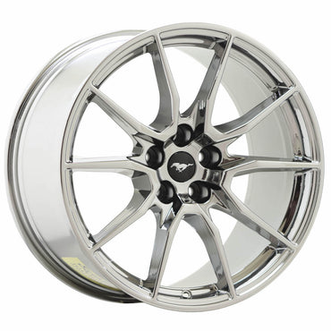 19" Ford Mustang Shelby GT350 Bright Chrome wheels rims OEM set 10223 10224