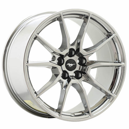 19" Ford Mustang Shelby GT350 Bright Chrome wheels rims OEM set 10223 10224