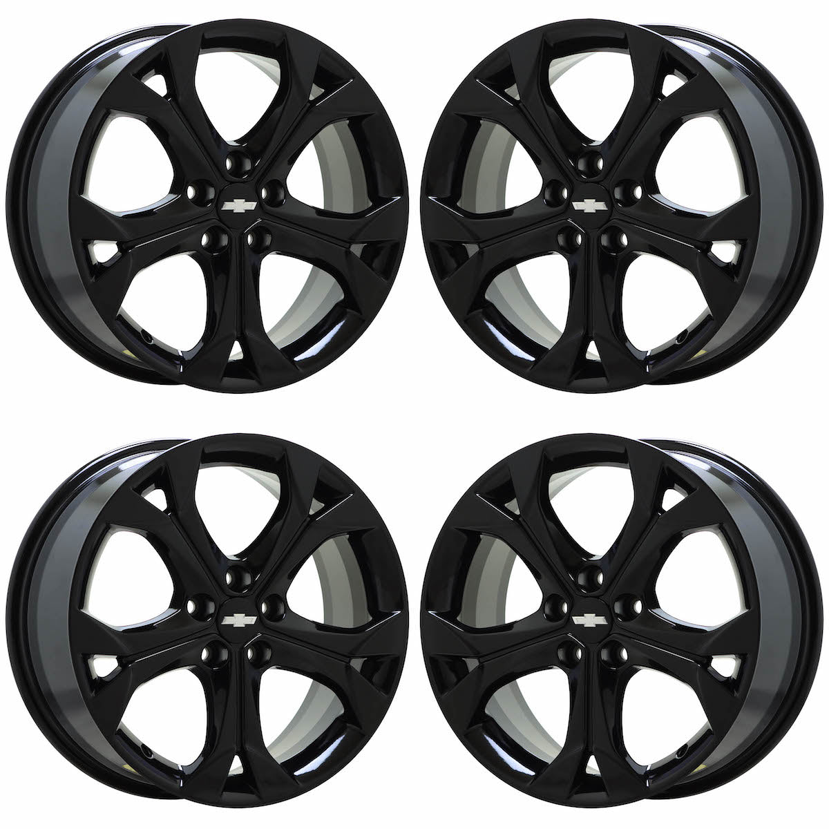 17 Chevrolet Cruze Trax Black wheels rims Factory OEM set 5749 EXCHAN The Wheel Exchange