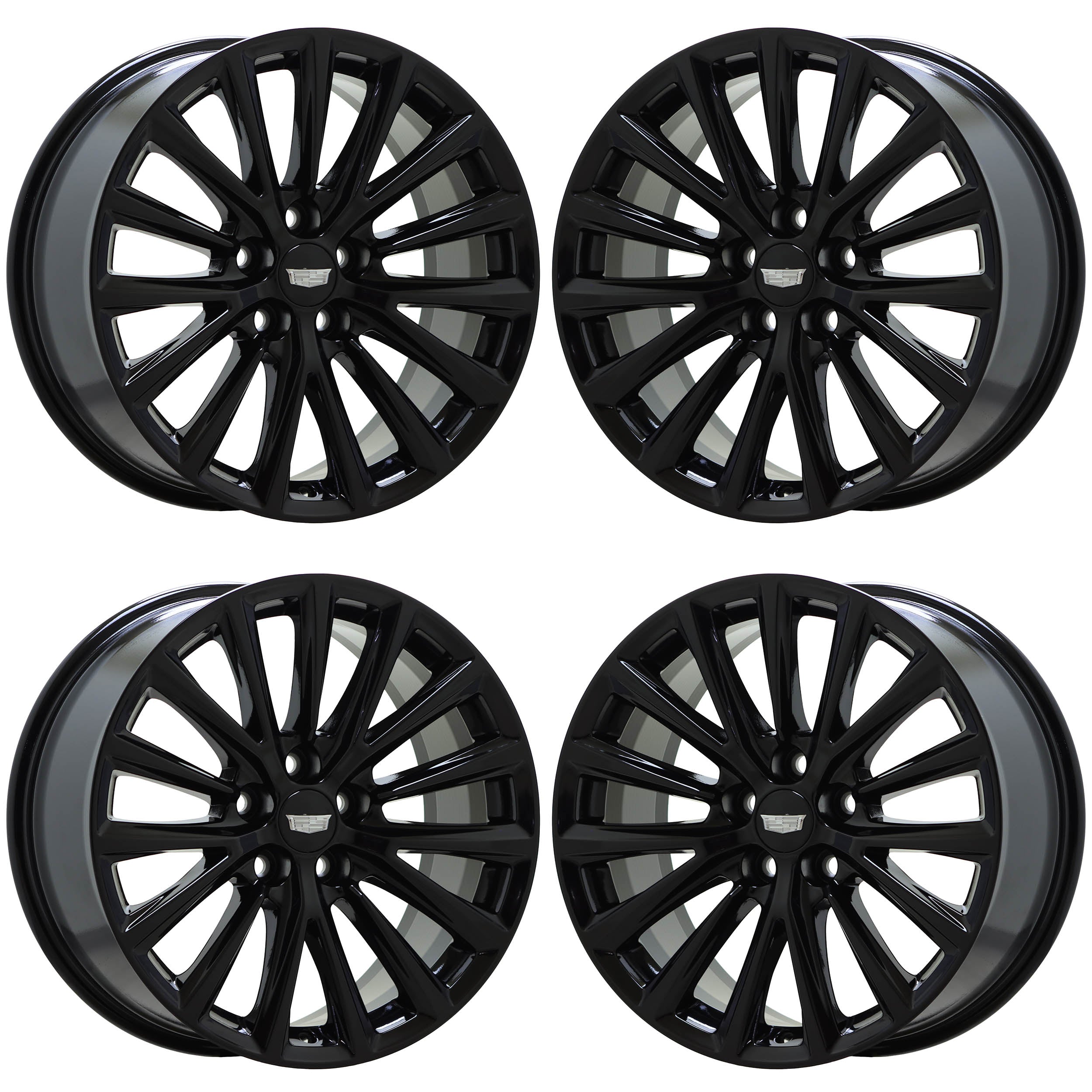 19" Cadillac CT5 CT6 Gloss Black wheels rims Factory OEM set 4842 EXCHANGE