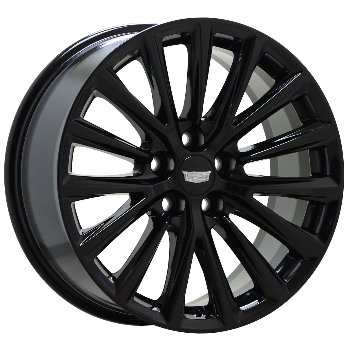 19" Cadillac CT5 CT6 Gloss Black wheels rims Factory OEM set 4842