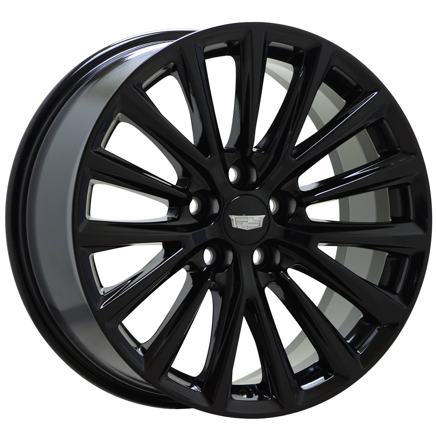 19" Cadillac CT5 CT6 Gloss Black wheels rims Factory OEM set 4842