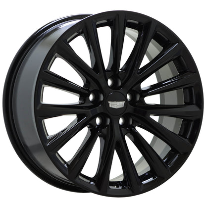 19" Cadillac CT5 CT6 Gloss Black wheels rims Factory OEM set 4842