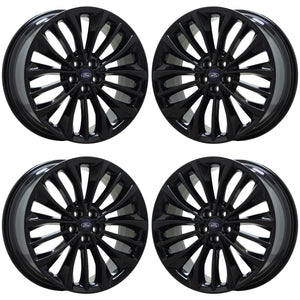 20" Ford Edge Gloss Black wheels rims Factory OEM set 10255 EXCHANGE