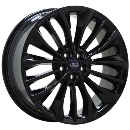 20" Ford Edge Gloss Black wheels rims Factory OEM set 10255 EXCHANGE