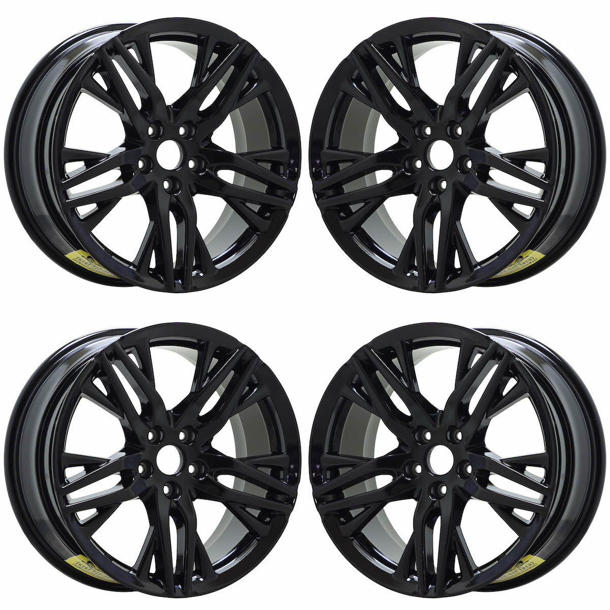 19" Honda Accord Gloss Black wheels rims Factory OEM set 10322 EXCHANGE