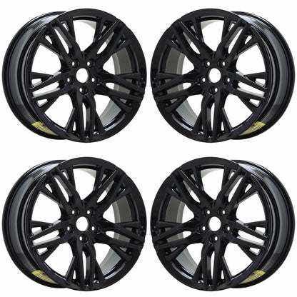 19" Honda Accord Gloss Black wheels rims Factory OEM set 10322 EXCHANGE
