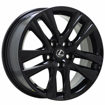 17" Lexus IS300 ISTurbo Gloss Black wheels rims OEM set 74354 EXCHANGE