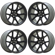 Load image into Gallery viewer, 20x11&quot; Charger Challenger WIDE BODY Black wheels rims Factory OEM set NEW 96742
