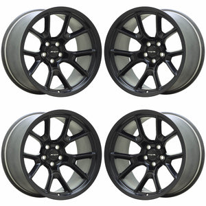 20x11" Charger Challenger WIDE BODY Black wheels rims Factory OEM set NEW 96742