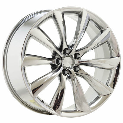 22" Tesla Model X Bright Chrome wheels rims Factory OEM set 97771 97845 EXCHANGE