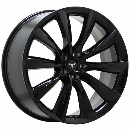 22" Tesla Model X Gloss Black wheels rims Factory OEM set 97771 97845 EXCHANGE